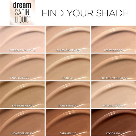 dream liquid mousse foundation|maybelline mousse foundation color chart.